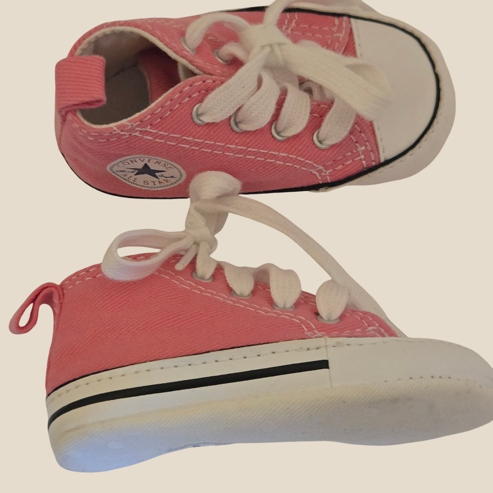Converse Chuck Taylor All Star Pink Crib Shoes Infant Size 2 88871 High Top